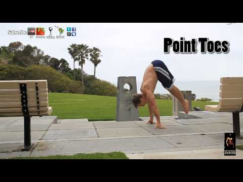 How to do an L Sit to Handstand Tutorial- Gymnastics Strength Calisthenics Workout